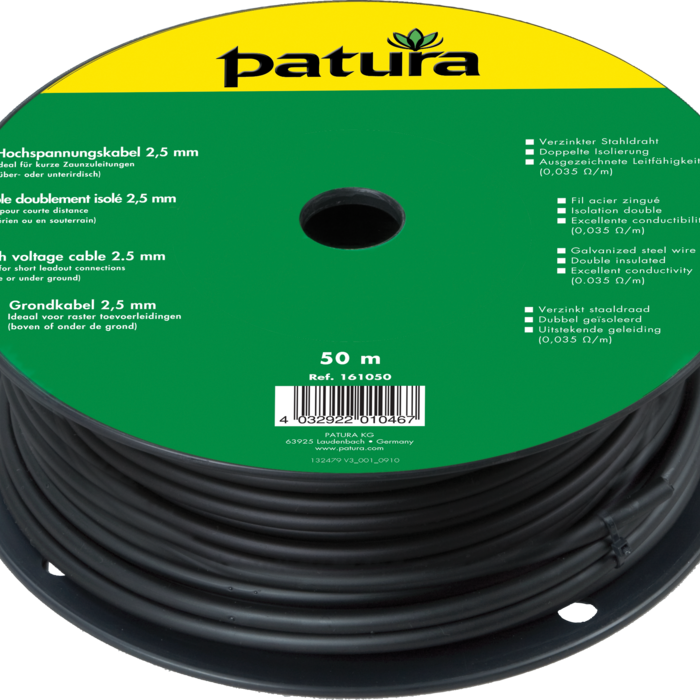 Patura Hoogspanning schrikdraadkabel 2,5 mm 25 m Rol