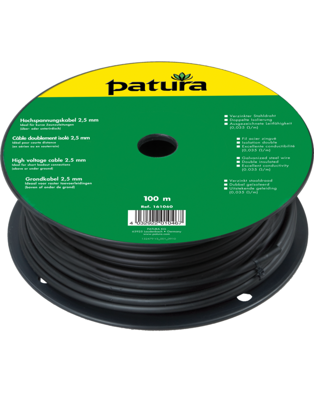 Patura Grondkabel 2,5mm, 100m bundel