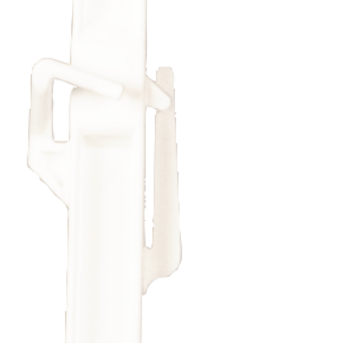 Patura DraaiFix kunststof paal, 1,05 m, wit 8 houders (10 stuks/pak)