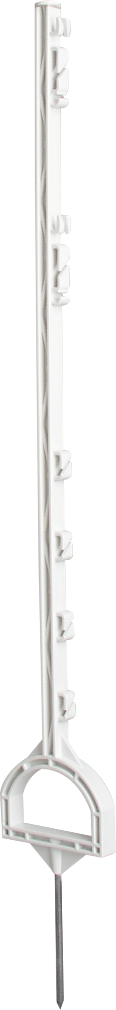 Patura Stijgbeugelpaal 1,15m, wit, met stijgbeugelintrap (10 stk/ pak)