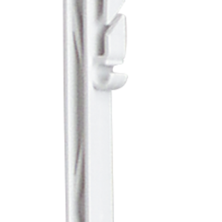 Patura Stijgbeugelpaal, 1,55m, 8 houders, rasterhoogte 1,35m, 10 stuks, wit