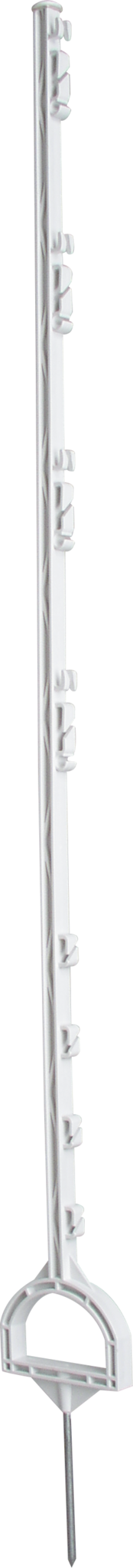 Patura Stijgbeugelpaal 1,55m, wit met Stijbeugelintrap (10 stuks / pak)