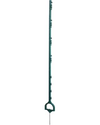 Patura Stijgbeugelpaal, 1,55m, 8 houders, rasterhoogte 1,35m, 10 stuks, groen