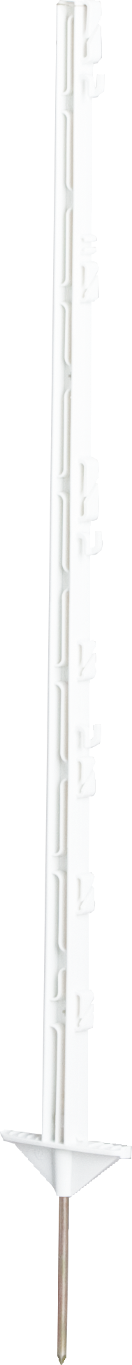 Patura Kunststof paal, wit, 1,05m, 7 draad- + 2 cordhouders, 10st