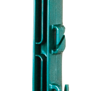 Patura Kunststof paal, 1,05m, 7 draadhouders, rasterhoogte 0,85m, 10 stuks, groen