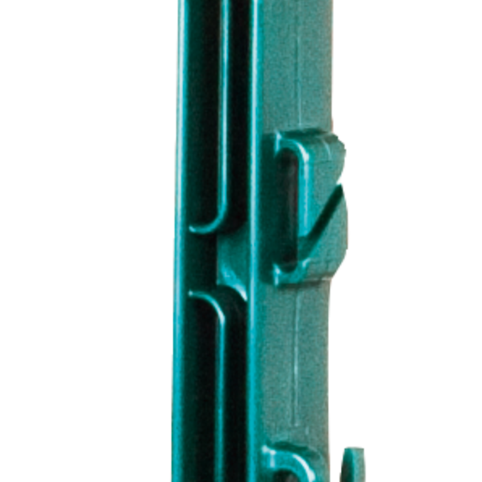 Patura Kunststof paal, groen, 1,05m, 7 draad- + 2 cordhouders, dubbele trede 10st