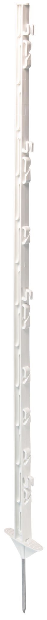 Patura Plastic Post, 1.25 m, 8 holders, fence height 1.05 m, white (qty 10/pack)