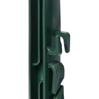 Patura Kunststof paal, 1,25m, 8 houders, rasterhoogte 1,05m, 10 stuks, groen