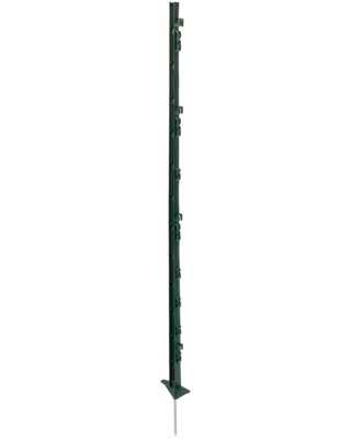 Patura Kunststof paal, 1,25m, 8 houders, rasterhoogte 1,05m, 10 stuks, groen