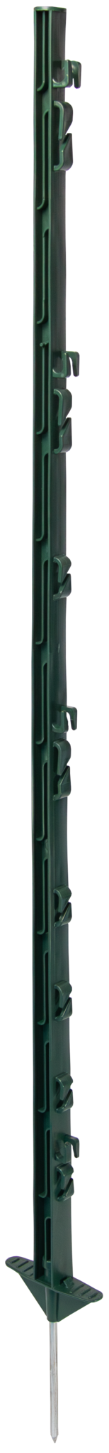 Patura Plastic Post, 1.25 m, 8 holders, fence height 1.05 m, green (qty 10/pack)