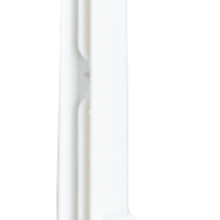 Patura Kunststof paal, 1,55m, 9 houders, rasterhoogte 1,30m, 10 stuks, wit