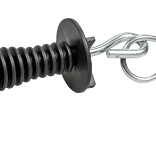 Patura Poortgreep met haak en RVS veer