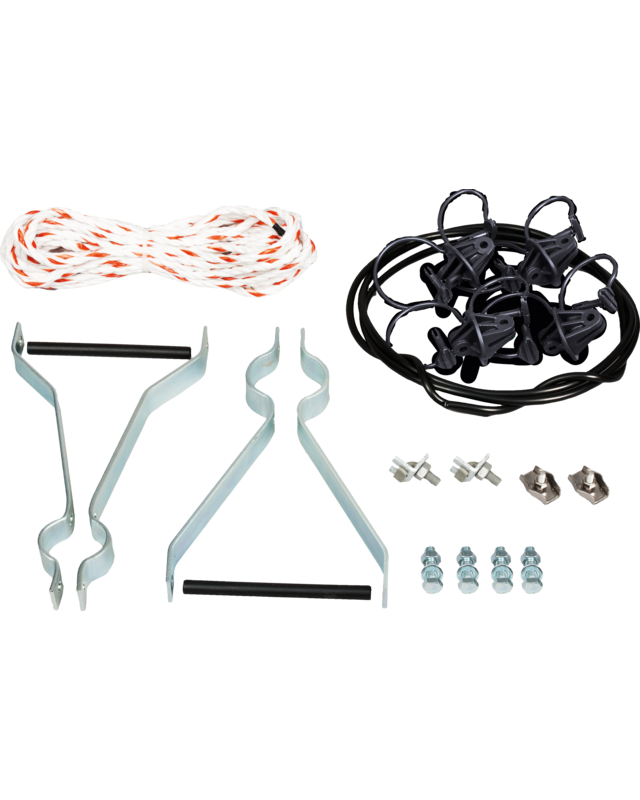 Patura Afstandsisolator poortset voor vaste weidepoorte