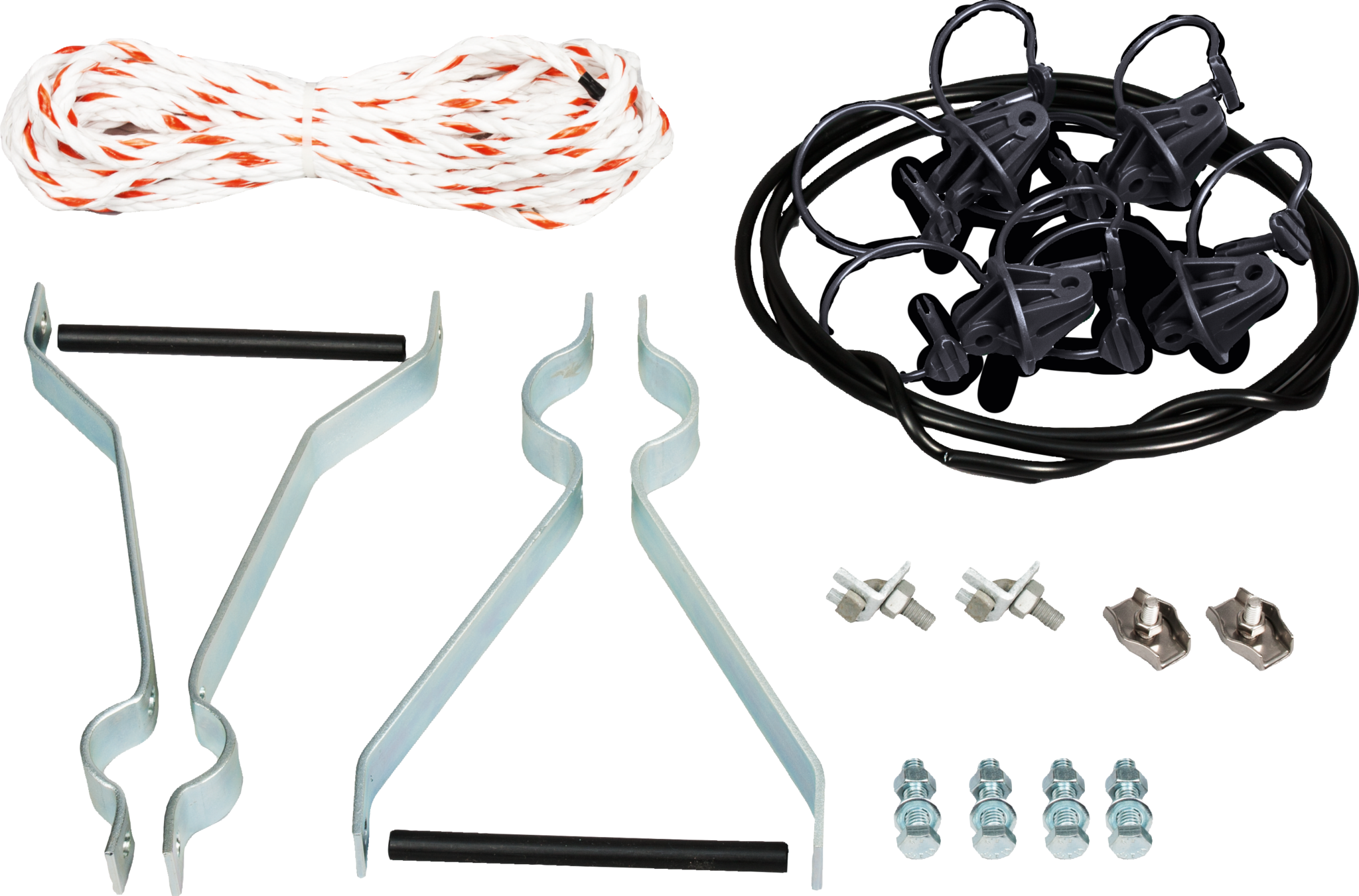Patura Afstandsisolator poortset voor vaste weidepoorte