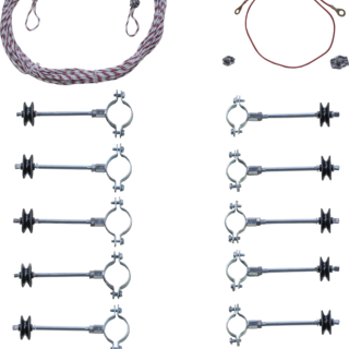 Patura Afstandsisolator poortset kuddebescherming, voor verstelbare Professioneel paarden-weiderasterpoorten