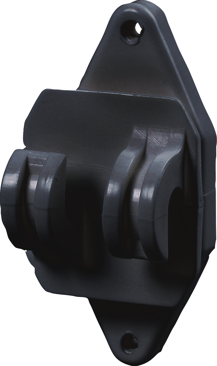 Patura Permanent-Isolator Zwart, voor Cord en HippoWire (pak a 25 stuks)