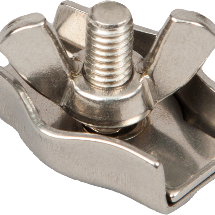 Patura RVS draadklem met vleugelmoer voor strengen tot 4 mm (10 stuks/pak)