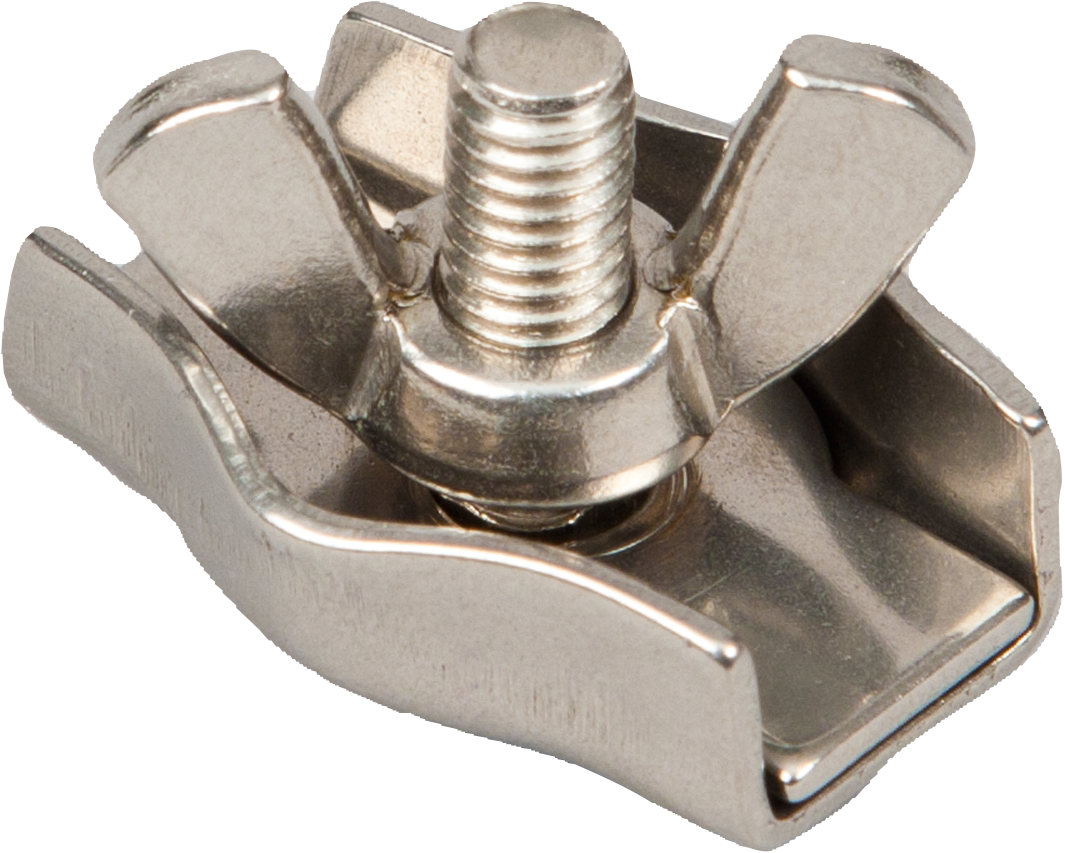 Patura RVS draadklem met vleugelmoer voor strengen tot 4 mm (10 stuks/pak)
