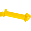 Afstandsisolator voor T-paal, geel voor draad / kunstofdraad tot 6mm (25 stuk/ pak)