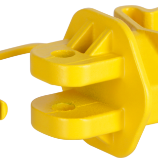 Patura Standaard isolator met pin voor T-paal, 25 stuks, geel