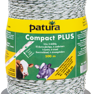 Patura Compact kunststofdraad Meer, 500m, wit-groen