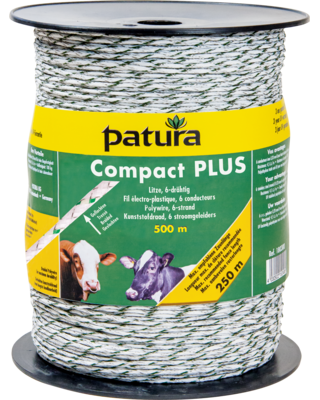 Patura Compact kunststofdraad Meer, 500m, wit-groen