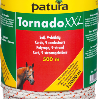 Patura Tornado XXL cord, 500m, wit-rood