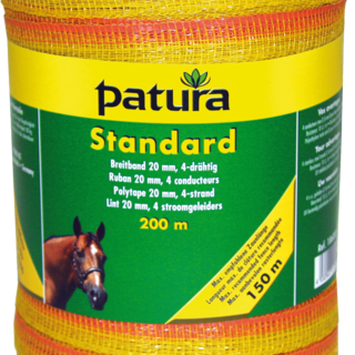 Patura Standaard lint 20mm, 200m, geel-oranje