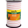 Tornado lint 20mm wit/oranje 200m rol
