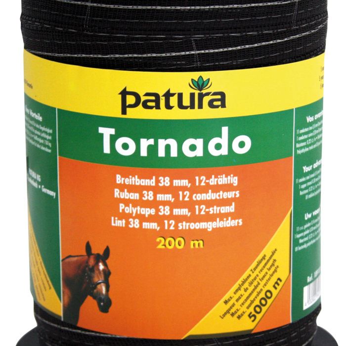 Patura Tornado lint 38mm bruin, 200m rol