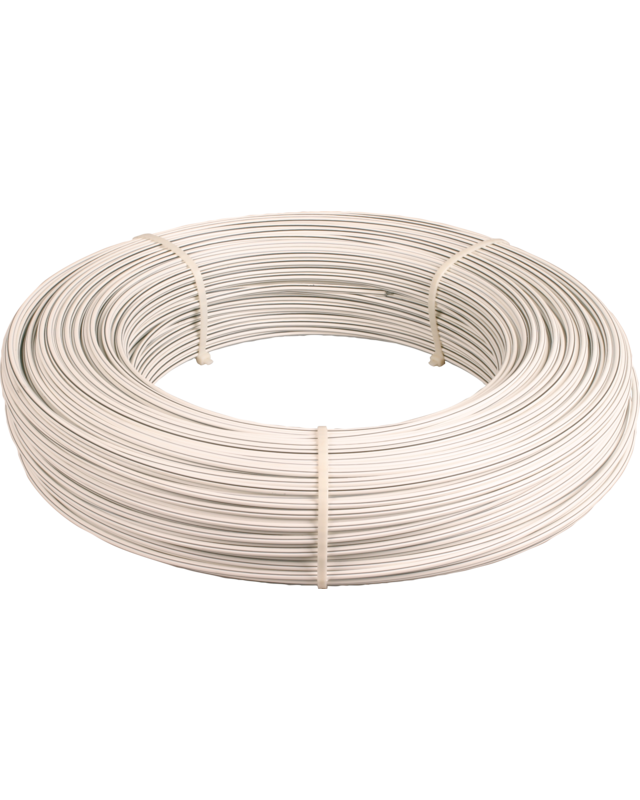 Patura HippoWire paardenafrasteringsdraad, wit, geleidende kunststofmantel, d= 7 mm 250 m