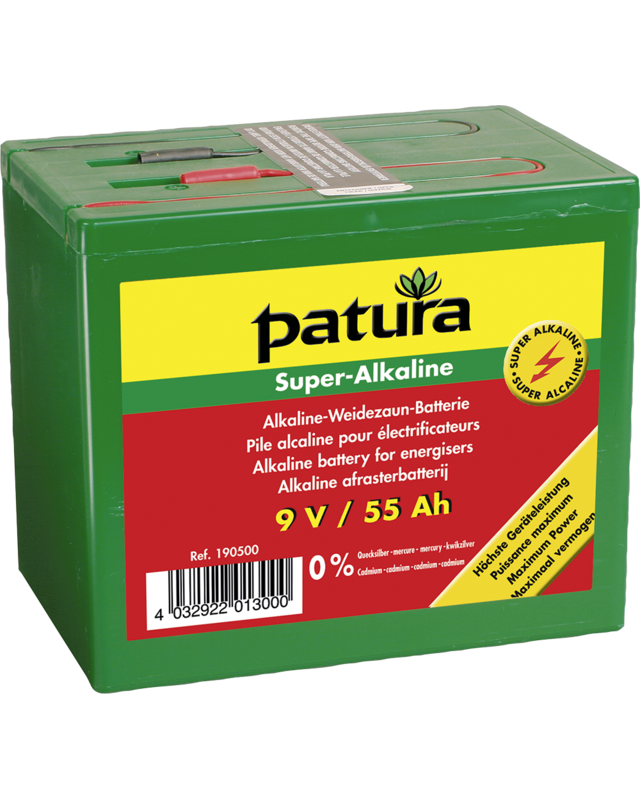 Patura Super alkaline batterij 9V/55Ah