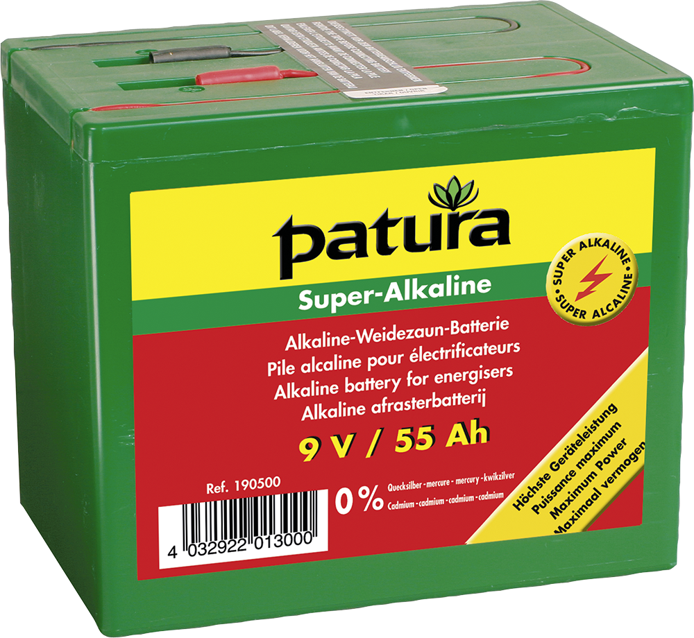 Patura Super alkaline batterij 9V/55Ah