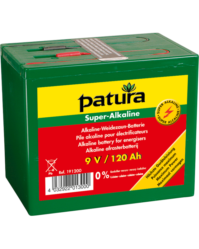 Patura Super alkaline batterij 9V/120Ah