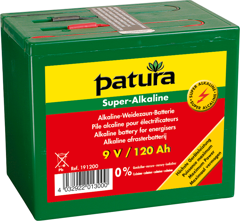Patura Super alkaline batterij 9V/120Ah