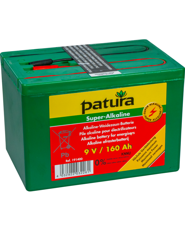 Patura Super alkaline batterij 9V/160Ah