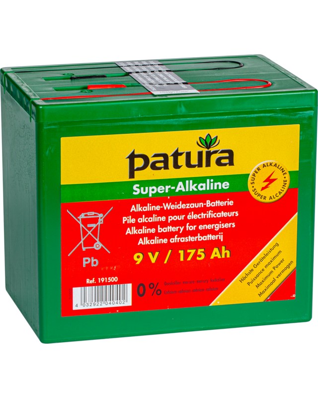 Patura Super alkaline batterij 9V/175Ah