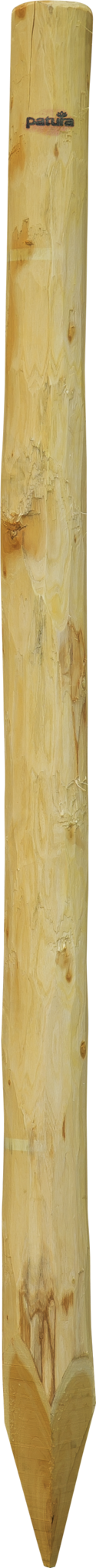 Patura Robinia paal, rond, 2500 mm, d=10-12 cm afgekant, 4-vlak punt, ontschorst