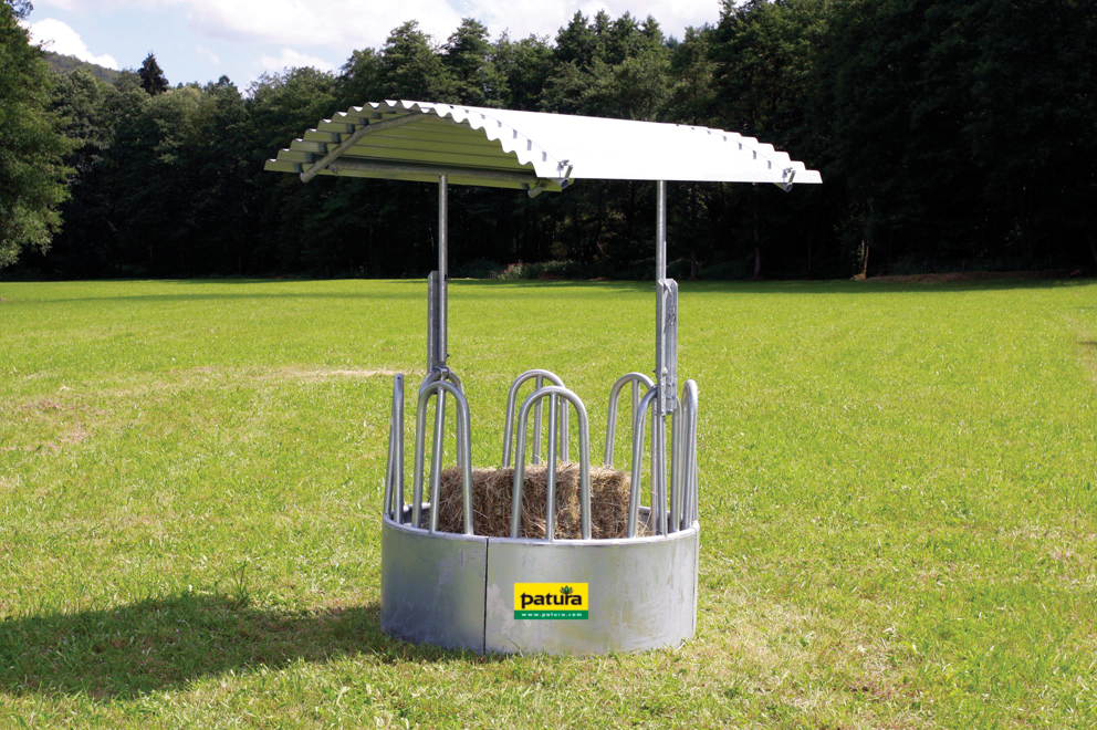 Patura Dak voor ronde ruif, 8 voerpl. vz