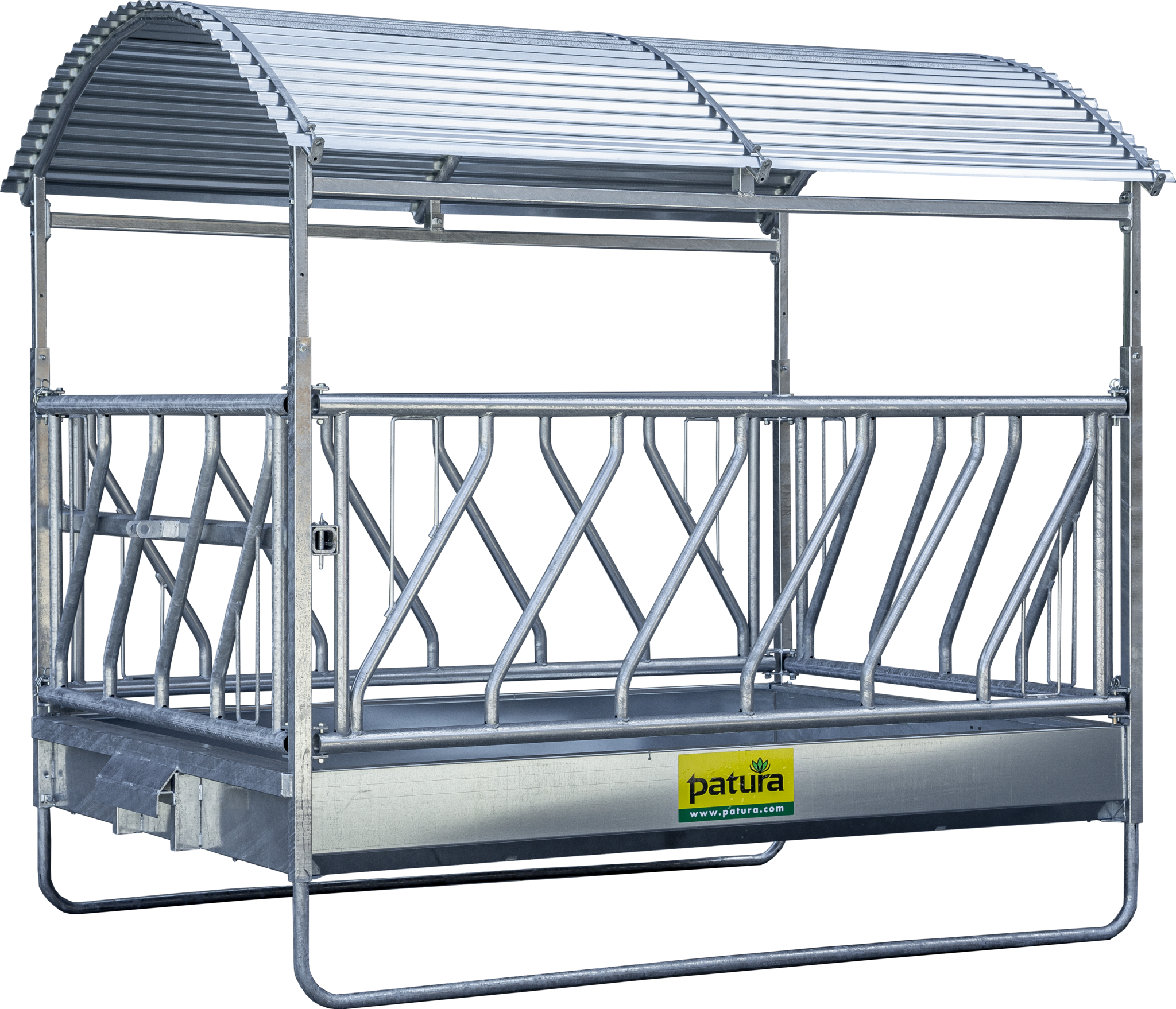 Patura Grote balenruif, diagonaal voerhek, en dak 2,85 x 2,05 m