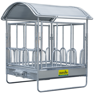 Patura Vierkante ruif Professioneel met universeel voerhek 2,00x2,05m