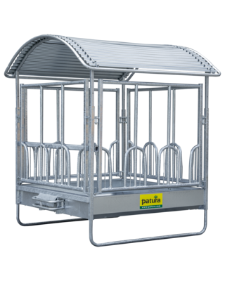 Patura Vierkante ruif Professioneel met universeel voerhek 2,00x2,05m