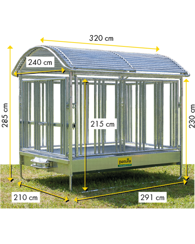 Patura Grote balenruif, paardenvoerhek, 3x2m