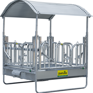 Patura Vierkante ruif Professioneel met zweeds voerhek 2,00x2,05m