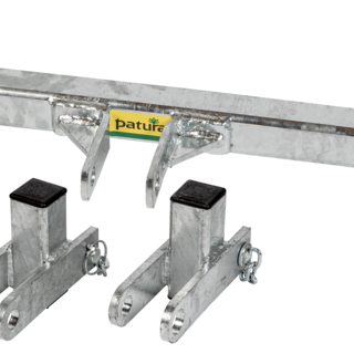 Patura Driepuntsbevestiging (voor vierkante ruif met veiligheidsvoerhek, 8 voederplaatsen)