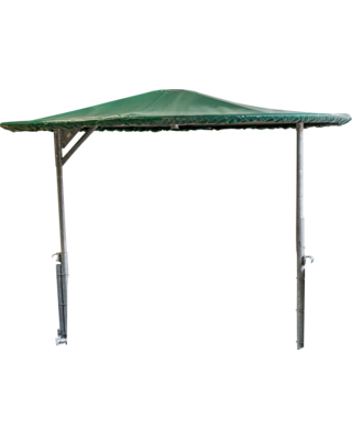 Patura Dak met zeil, voor ronde ruif, 12 voederplaatsen