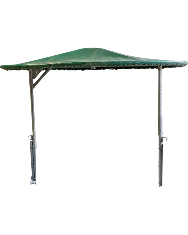 Patura Roof for Circular Feeder, 12 feed spaces, rotatable, with tarpaulin