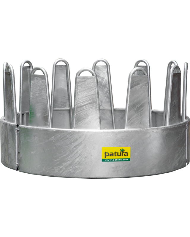 Patura Ronde ruif voor paarden, 12 voederplaats bekleed plaatstaal zonder driepuntsophanging