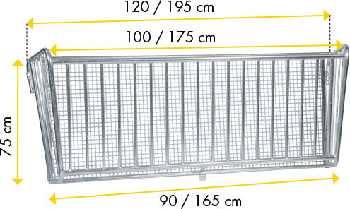 Patura Hooiruif voor afscheidingen, 1,00 m