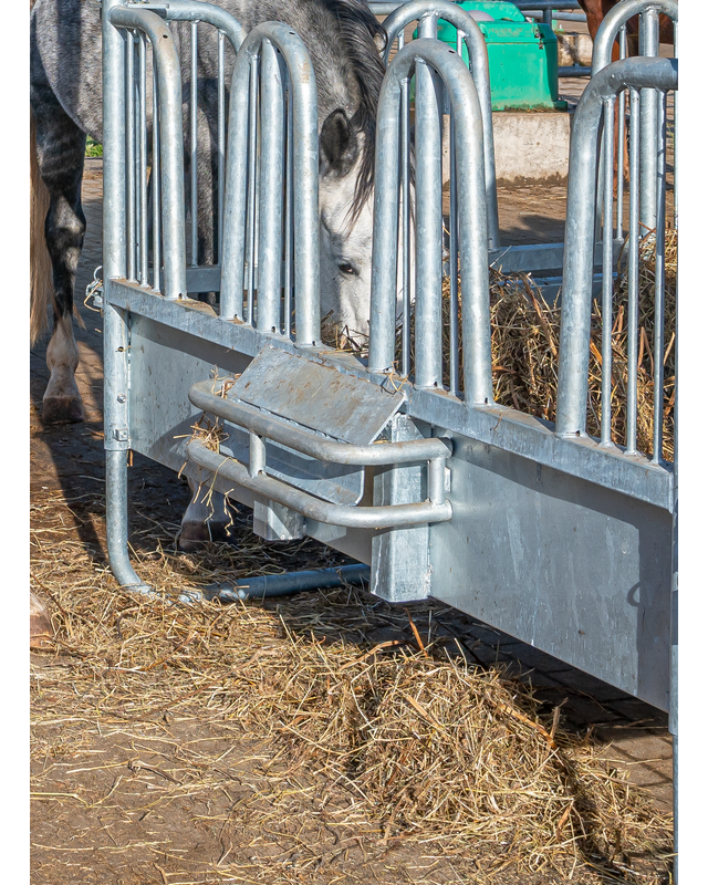 Patura Compact Rectangular Feeder with Safety Tombstone Feed Front, 12 feed spaces, w/o upper link tube